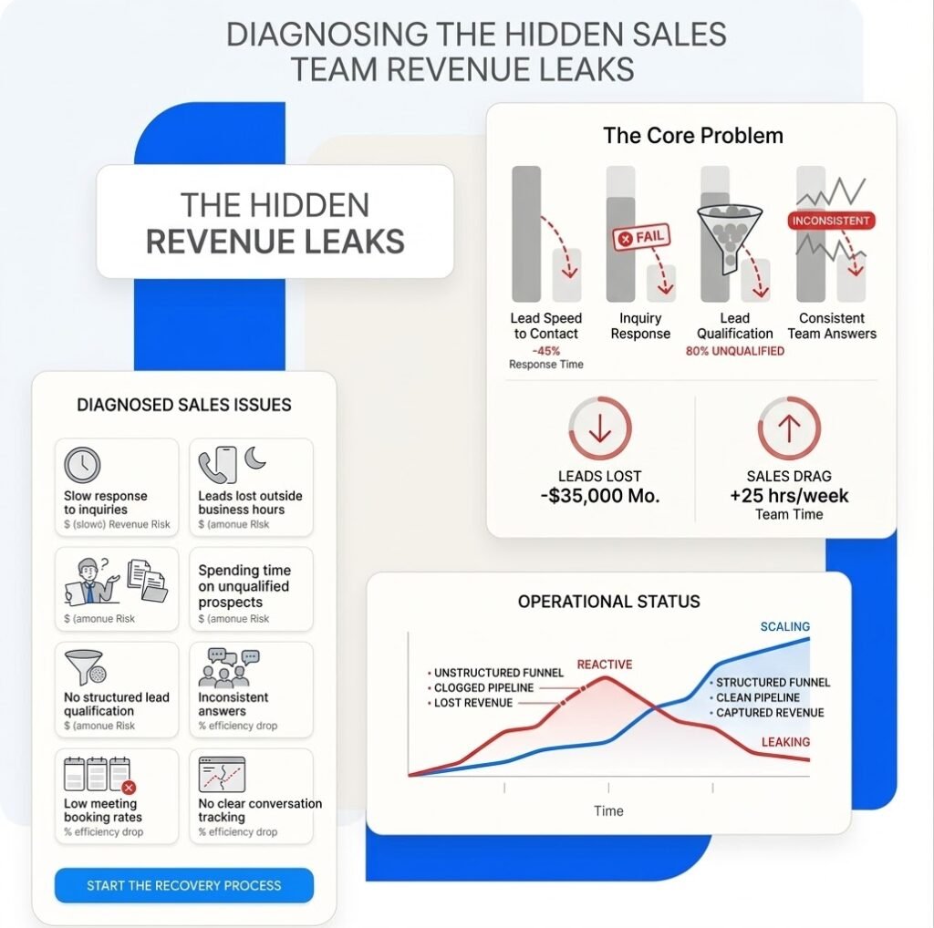The Hidden Revenue Leaks in Most Sales Teams - ai sales agent
