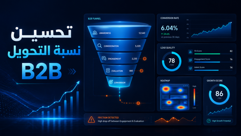 CRO لمواقع B2B: لماذا تحسين نسبة التحويل B2B ليس مثل الإيكوميرس؟