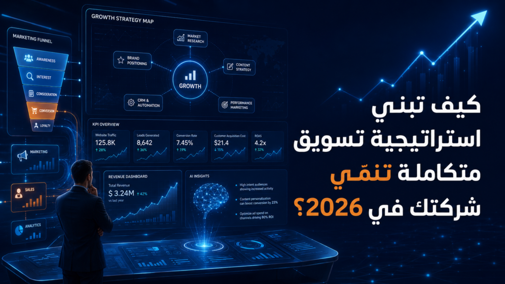 كيف تبني استراتيجية تسويق متكاملة تنمّي شركتك في 2026؟