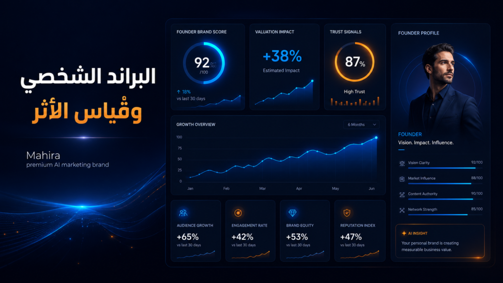 البراند الشخصي كمقوّم مالي: كيف يؤثر الحضور الرقمي للمؤسس في التقييم المالي لشركته؟