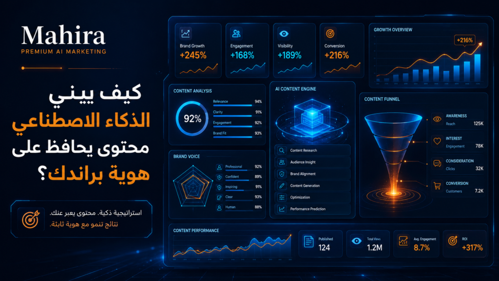 كيف يبني الذكاء الاصطناعي محتوى تسويقي يحافظ على هوية براندك؟