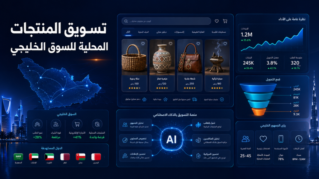 تسويق المنتجات المصنوعة محليًا للسوق الخليجي: كيف تنافس البراندات الكبيرة؟