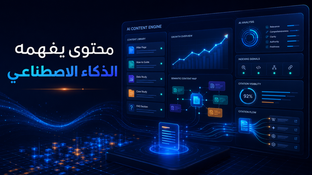 كيف تكتب محتوى يفهمه الذكاء الاصطناعي ويستشهد بموقعك كمصدر؟