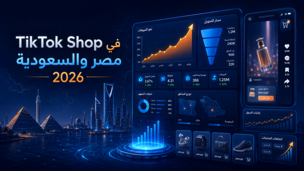 TikTok Shop في مصر والسعودية: هل يستحق دخول متجرك فيه في 2026؟