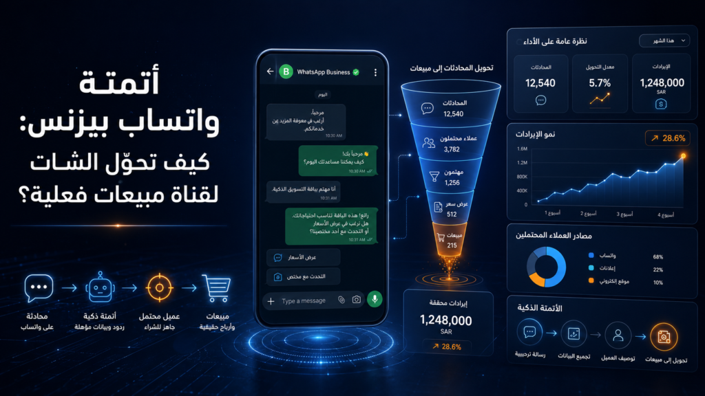 أتمتة واتساب بيزنس: كيف تحوّل الشات لقناة مبيعات فعلية؟