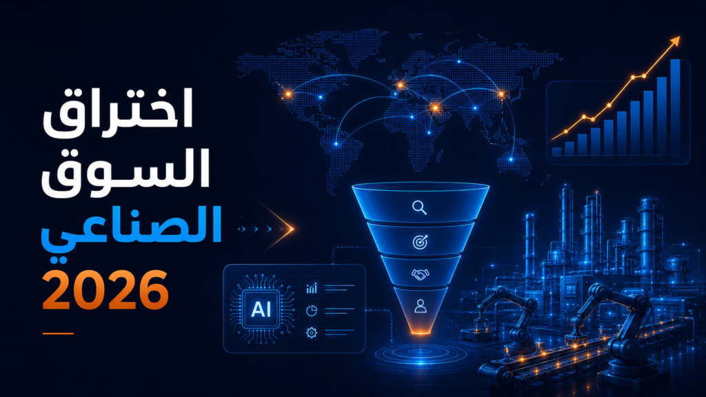 دليل اختراق السوق الصناعي 2026: كيف تجذب شركات التصنيع عملاء دوليين عبر السيو والأتمتة؟