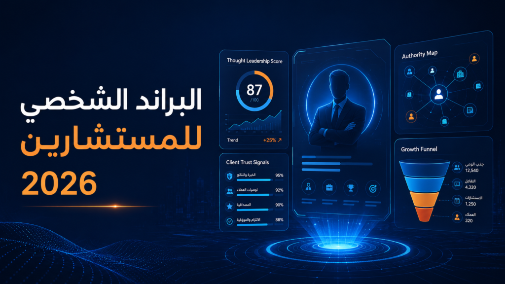 دليل المستشارين لعام 2026: كيف تتحول إلى الخيار الأول والوحيد لعملائك عبر البراند الشخصي؟