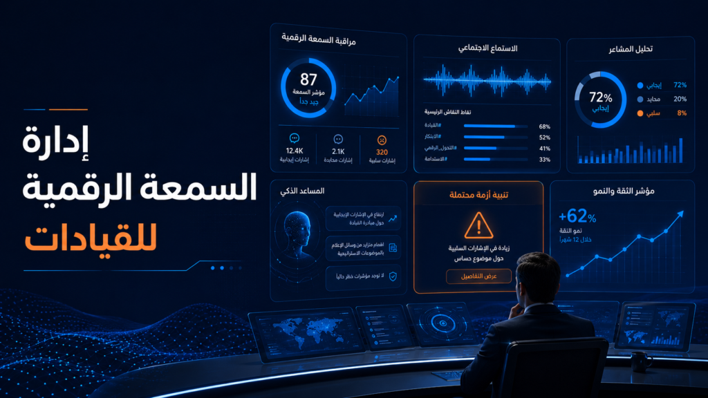 إدارة السمعة الرقمية للقيادات: كيف تتعامل مع الأزمات والتعليقات السلبية لحماية براندك الشخصي؟