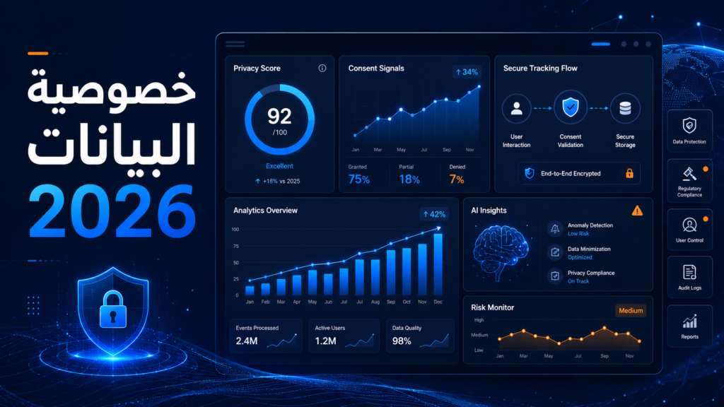 خصوصية البيانات 2026: كيف تبني حملات Privacy-First Marketing ناجحة دون انتهاك قوانين حماية بيانات العملاء؟