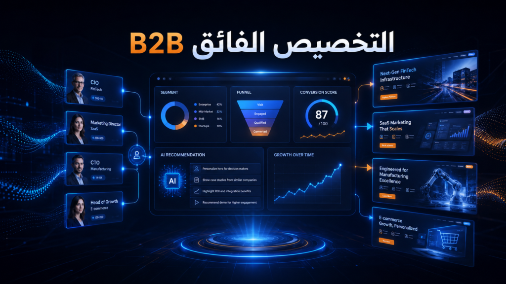 التخصيص الفائق Hyper-Personalization B2B: كيف تجعل موقعك يتغير ديناميكيًا لكل زائر؟