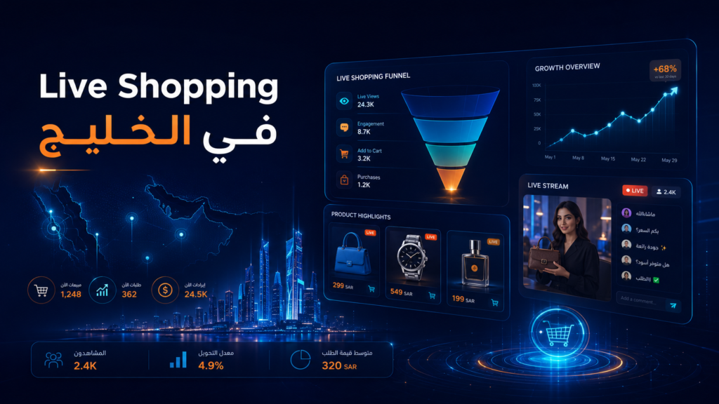 الـ Live Shopping في الخليج: كيف تحول البث المباشر على منصات التواصل الاجتماعي لآلة مبيعات لحظية؟