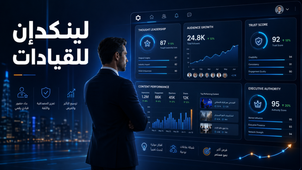 لينكدإن للقيادات: كيف يبني الرؤساء التنفيذيون سلطة في مجالهم عبر المحتوى؟