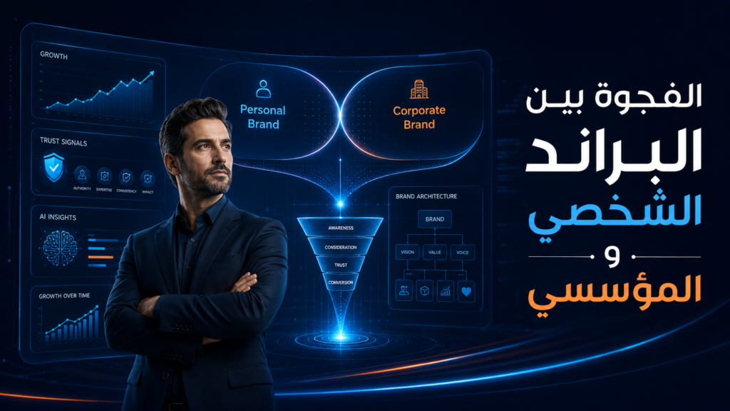 الفجوة بين البراند الشخصي والمؤسسي: كيف يدعم براند المؤسس نمو براند الشركة؟