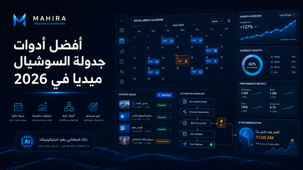 أفضل أدوات جدولة السوشيال ميديا في 2026: مقارنة شاملة للشركات وفرق التسويق