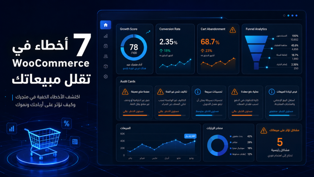 7 أخطاء شائعة في متاجر WooCommerce بتقلل مبيعاتك وكيف تعالجها بذكاء