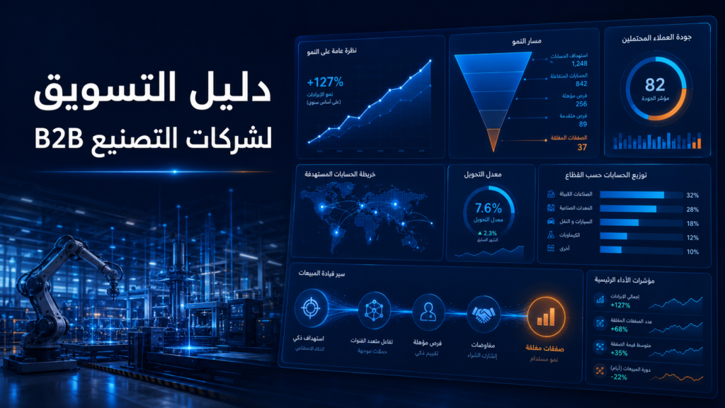 دليل التسويق لشركات التصنيع والقطاع الصناعي B2B في مصر والخليج